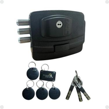 Imagem de Fechadura Eletrônica Ultra Card Ecode AGL Para Portão 42mm