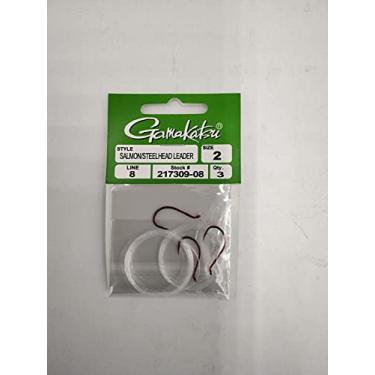 Imagem de Gamakatsu 217309-08 Isca de cabeça de sal/aço (pacote com 3), tamanho 2, vermelha