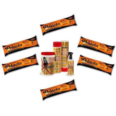 Imagem de Hene Gel Pelucia Preto Medio/Forte 06x180g Pouch/Bisnaga+Brilho Magico