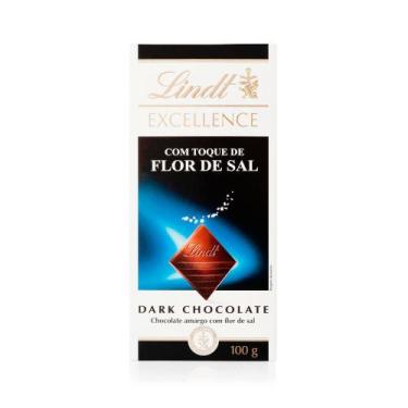 Imagem de Chocolate Lindt Excellence Tablete Dark Flor de Sal 100g
