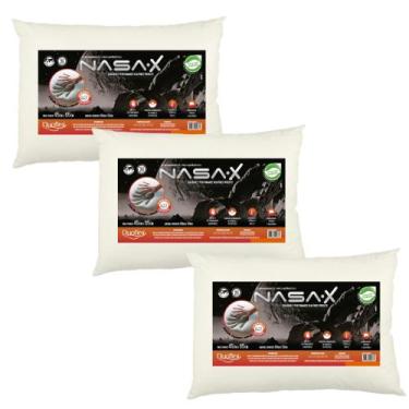 Imagem de Kit 3 Travesseiro Nasa X Baixo - Com Capa - Duoflex, NS3209