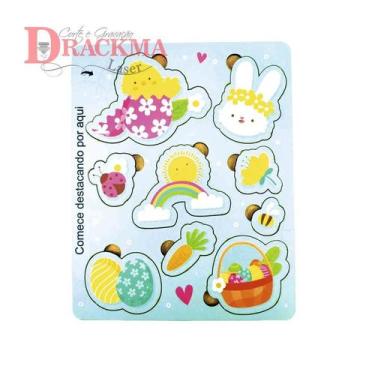 Imagem de Tabuleiro de encaixe páscoa pedagógico - Drackma