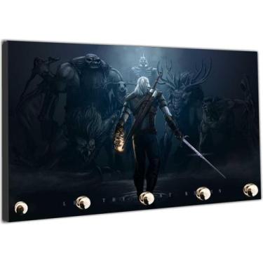 Imagem de Porta Chaves Jogos Games The Witcher Organizador Chaveiro - Vital Quad