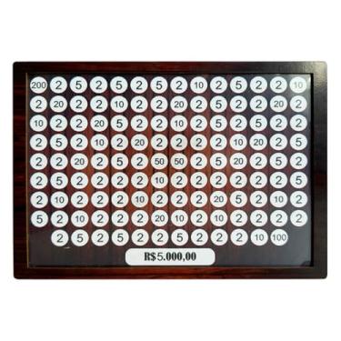 Imagem de 1 Cofre Realize Seus Sonhos Guarde Dinheiro Woodbox Criativo Decorativo Método Japonês Prático e Fácil Para Fazer 5 Mil Reais - Cofre Madeira, Cofrinho. (Marrom Escuro)