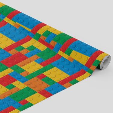 Imagem de Tecido Oxford Estampado Blocos de Montar Coloridos - 1,40m - Core Deco