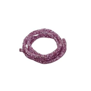 Imagem de Tubo De Strass com Glitter para Tiaras - Comercial Apetrechos, Rosa