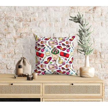 Imagem de Almofada com enchimento Buquê de Flores e Bolsas - Core Decore