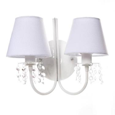 Imagem de Arandela 2 Lâmpadas Cristais Quarto Bebê Infantil Menina Menino - Poti