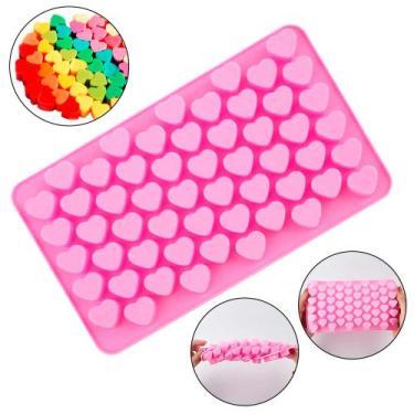 Imagem de Forma Em Silicone Coração Bala Gummy Confeitar 55 Cavidades - Things N