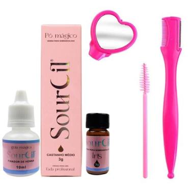 Imagem de Henna Para Sobrancelhas Sourcil Designer Profissional Kit Designer Nav