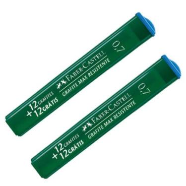 Imagem de Grafite 0.7MM Polymer HB 12 Tubos X 24 Minas Caixa com 12 - Faber Cast