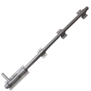 Imagem de Ferrolho de aluminio fosco para porta portão ou esquadria com 40cm - S