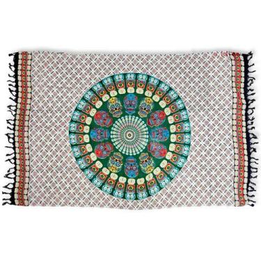 Imagem de Canga de Praia Retangular Viscose Estampa Mandala Mexicana - Sarat Mod