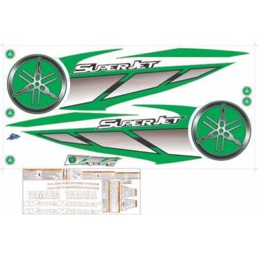 Imagem de Kit Adesivo Faixa Jet Yamaha Personalizado Super Jet Verde - SPTS