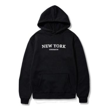Imagem de Moletom New York Canguru Capuz E Bolso - Blusa De Frio Unissex - SEMPR