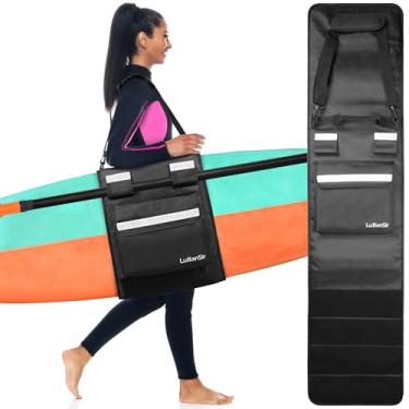Imagem de LuBanSir Bolsa De Prancha De Surf, Bolsa De Viagem Para Prancha De Surf Para Transporte Ao Ar Livre 5'0, 5'6, 6'0, 6'6, 7'0, 7'6, 8'0, 8'6, 9'0, 9'6, 10'0 Shortboard, Longboard E Híbrido, 14,2 Pol. X