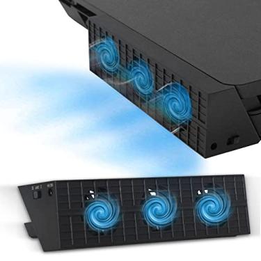Imagem de Linkhood Ventoinha de refrigeração para PS4 Slim, cooler USB externo, console de jogos, ventilador de refrigeração com porta USB 3.0 extra para console Sony PlayStation 4 Slim (apenas (para PS4 Slim)