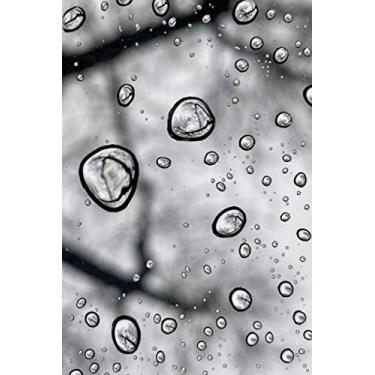 Imagem de Drops: Notebook / Sketchbook With Water Theme For Nature Lovers, Black And White Cover Design
