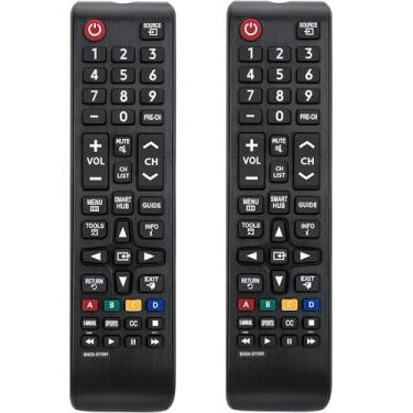 Imagem de [Pacote com 2] Novo controle remoto de substituição BN59-01199F para Samsung TV UN32J4500AF UN32J5205AF UN32J525DAF UN40J5200AF UN40J520DAF UN40J6200 UN40J6200AF UN40JU6400F UN40JU6 40DF UN43J5200AF