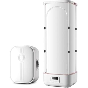 Imagem de Máquina de engomar automática, compacta, branca, máquina de secar a vapor, grande capacidade, esterilização UV, aromaterapia, 800W, 220V