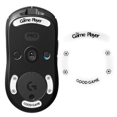 Imagem de immoenuc Patins de mouse de vidro para Logitech G Pro 2 Lightspeed/G Pro sem fio para jogos 2024, acessórios de mouse para jogos lisos e duráveis (branco)