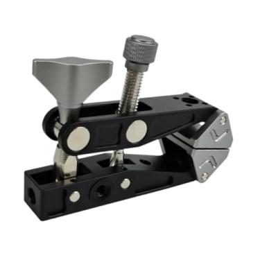 Imagem de AsrMyjcx Alicate de montagem de clipe de câmera Clipe de garra Antiderrapante Equipamento Haste Grampo Braço Adaptador para Cerca de mesa Tripé Câmera Rig