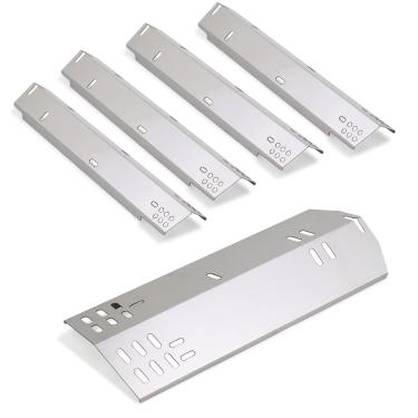 Imagem de BTCDR Substituição da placa térmica da grelha para Dyna-Glo DGH485CRP, Dyna-Glo DGH474CRP churrasqueira a gás, escudo térmico para modelos de grelha Dyna-Glo com 4 queimadores, barraca térmica de aço