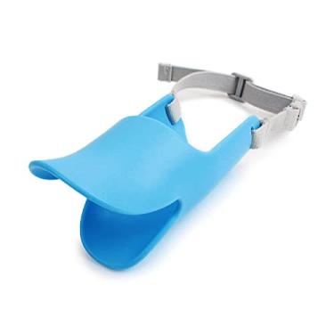 Imagem de NACOCO Capas para Boca de Cachorro Em Formato de Boca de Pato Anti-Mordida, Máscaras para Focinho Anti-Mordida, Conjunto para Boca de Animal de Estimação, Material de Silicone À Prova de Mordidas(Azul