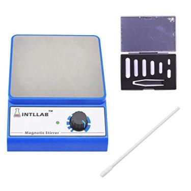 Imagem de INTLLAB Agitador Magnético com Conjunto de Barra de Agitação de 7 Unidades e Recuperador de Barra de Agitação