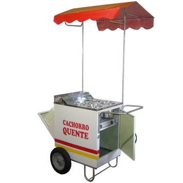 Imagem de Carrinho De Cachorro Quente E Bebidas(hot Dog) Com Fogão a Gás Mod 4212