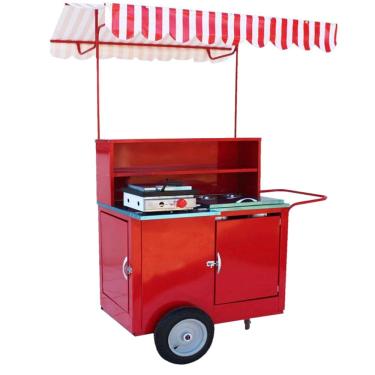 Imagem de Carrinho de Cachorro Quente e Lanches em geral e com rodas pneumática Mod 4205