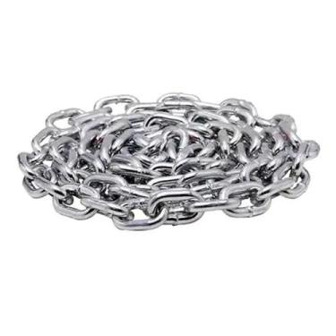 Imagem de Corrente Soldada Galvanizada 3mm C/12,5kg (58m) Rino Agro, Prata