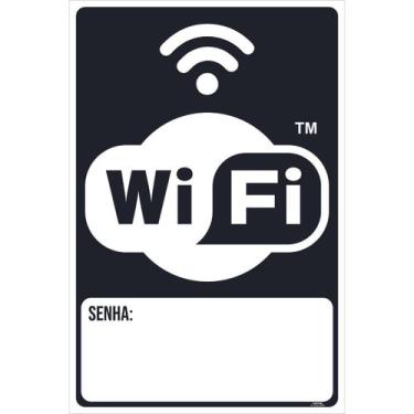 Imagem de Placa de Sinalização WI-FI Senha - Império da Impressão