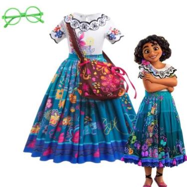 Imagem de Fantasia Infantil Meninas Encanto Mirabel Com Bolsa e Óculos - Bela Im