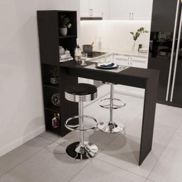 Imagem de Bancada Gourmet 5 Nichos Ville Preto