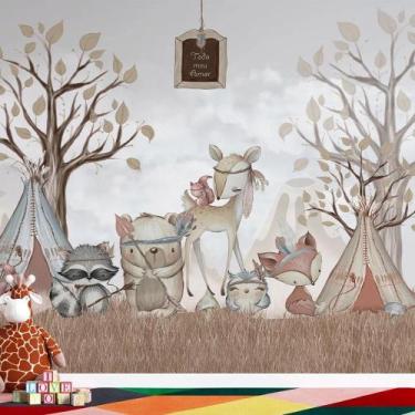 Imagem de Papel de Parede Infantil Safari AL 87 - AloPapers, 1,50m de largura, 2