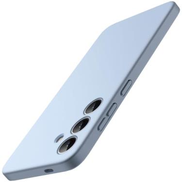 Imagem de JETech Capa Fina Fit para Samsung Galaxy S24 5G, Proteção Total da Lente da Câmera, Case Protetora Fina de TPU Macio para Telefone, Acabamento Fosco, Capinha à Prova de Choque (Azul)