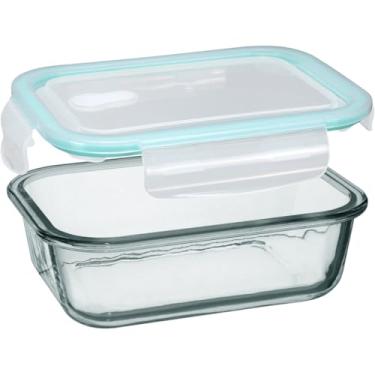 Imagem de POTE MANTIMENTOS HERMÉTICO HOME&CO VIDRO TEMPERADO 700ml 6x17x13cm TRANSPARENTE