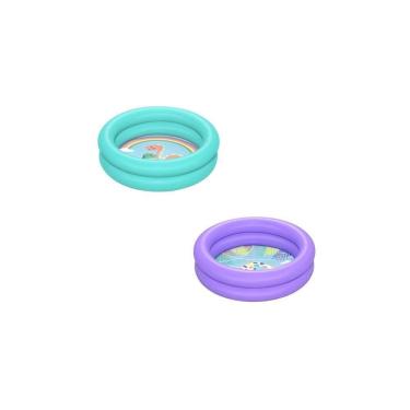 Imagem de Piscina Infantil Aro Duplo 61Cmx15Cm Azul E Lilas - 51061