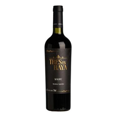 Imagem de Vinho Tinto Argentino Malbec Tres En Raya 750ml Mendoza