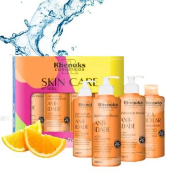 Imagem de Kit Vitamina C Anti Idade Clareador Rhenuks 4 Itens - Rhneuks