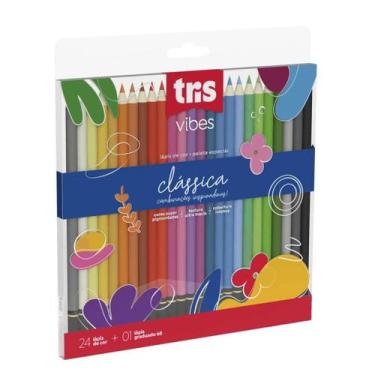 Imagem de Lápis de Cor Tris Vibes 24 Cores