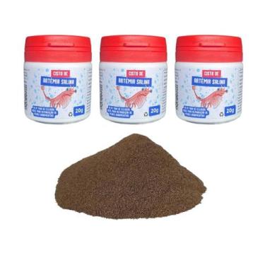 Imagem de Cisto de Artêmia Salina 60g Ovos de Artemia Betta - Hanimal