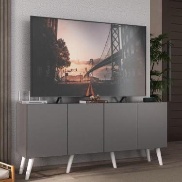 Imagem de Rack Retrô para TV até 50 Polegadas com 4 Portas Multimóveis MP1071, G