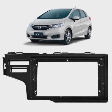 Imagem de Moldura Painel Central Multimidia 9 Polegadas New Fit 2015 à 2021 Black Piano Som