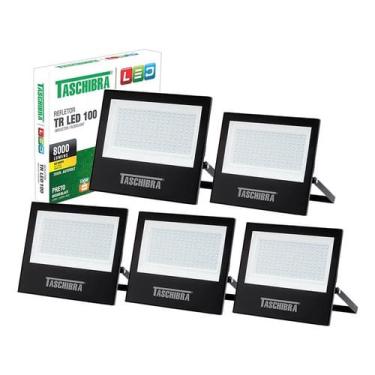 Imagem de 5 Refletor Holofote Led 100w 3000k Quente Taschibra Bivolt