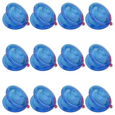 Imagem de ZCZQC 12 peças chocalhos de plástico de percussão instrumento musical de madeira azul transparente chocalhos de dedo de madeira instrumento musical inicial chocalhos de ritmo para festas escolares