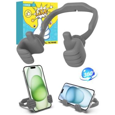 Imagem de Suporte de telefone CALDEVER Thumbs Up Lazy ajustável para mesa