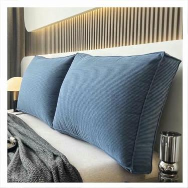 Imagem de LGEOELIAS Almofada triangular para cabeceira, travesseiro para sentar na cama, encosto, suporte de posicionamento do encosto, ergonomicamente projetado, para sofás e beliches