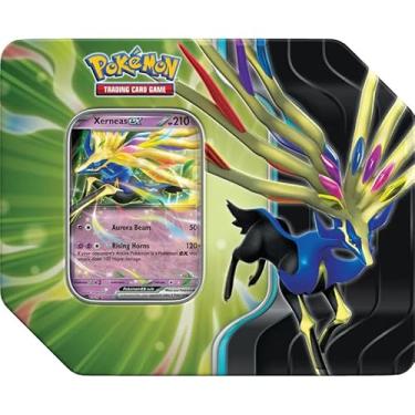 Imagem de Pokemon TCG: Scarlet & Violet Azure Legends Tin - Xerneas ex (5 Packs)